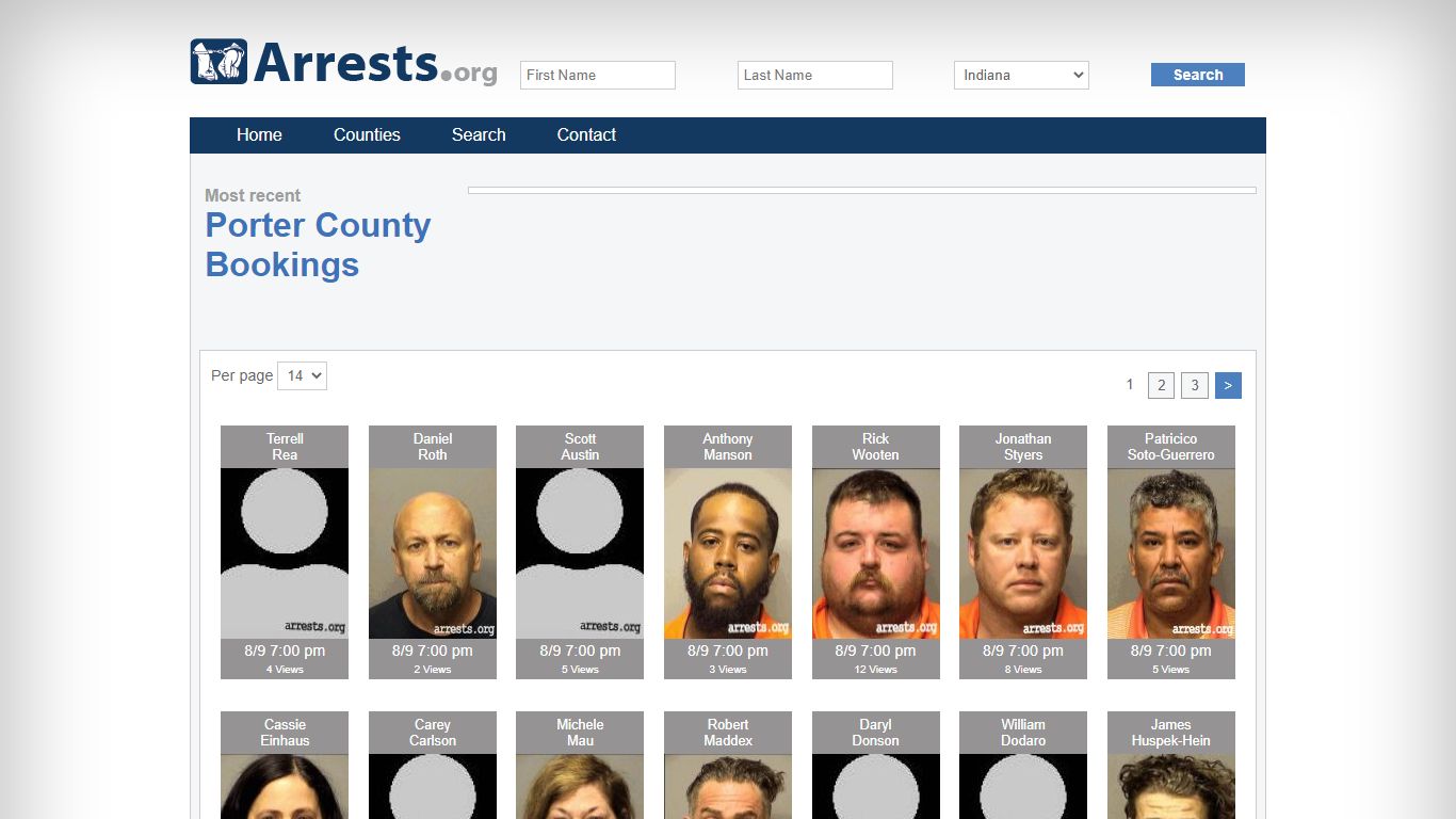 Porter County Arrests and Inmate Search