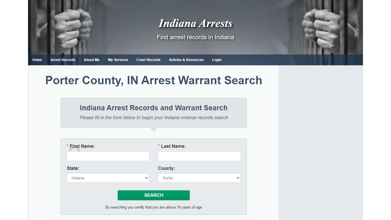 Porter County, IN Arrest Warrant Search - Indiana Arrests